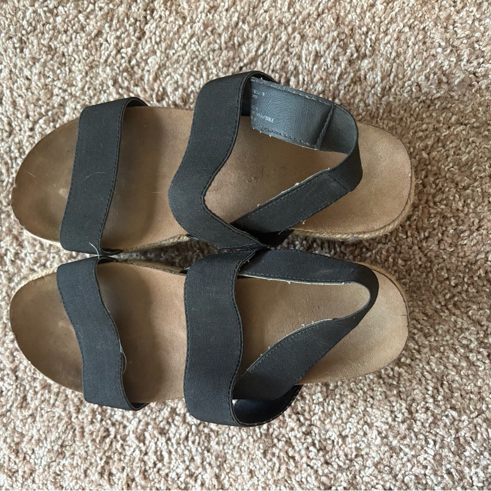 Madden Girl Black Platform Sandals